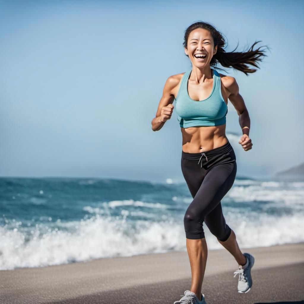 Joyful Running  by @Artificial Incompetence