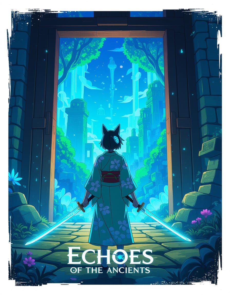 Echoes of The Ancients Video Game Cover  by @AmadaTakako773
