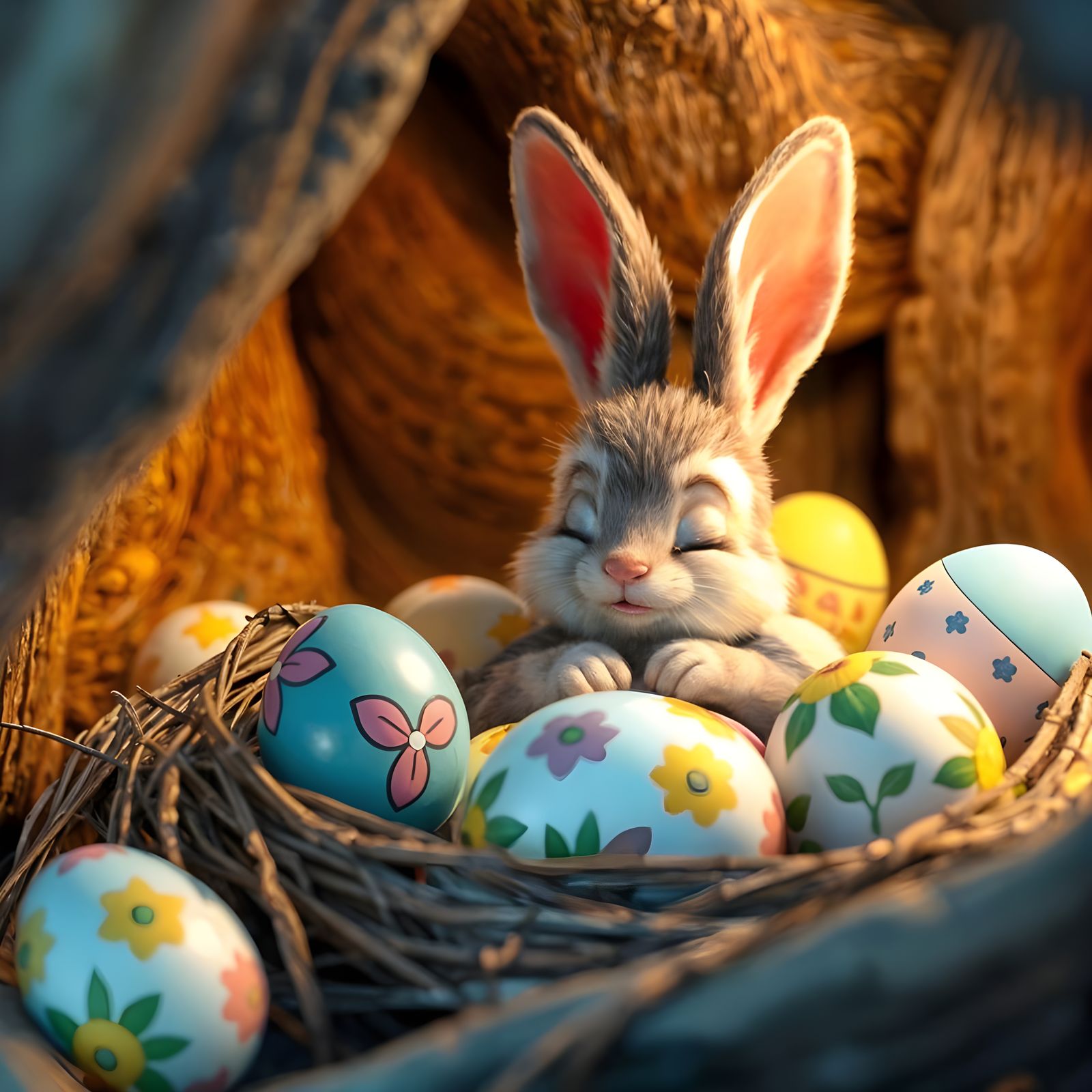 Baby Easter bunny  by @BM