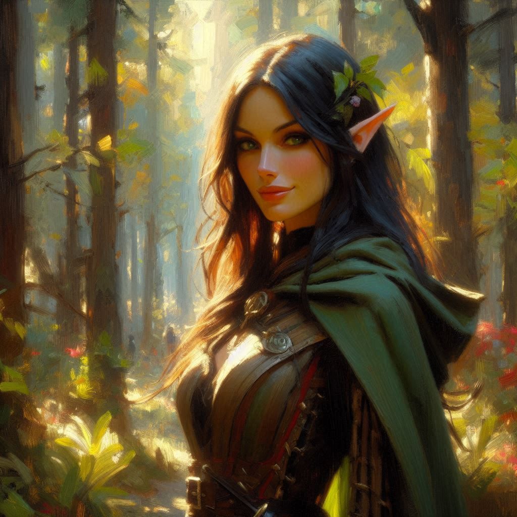 A Beautiful Forest Elf