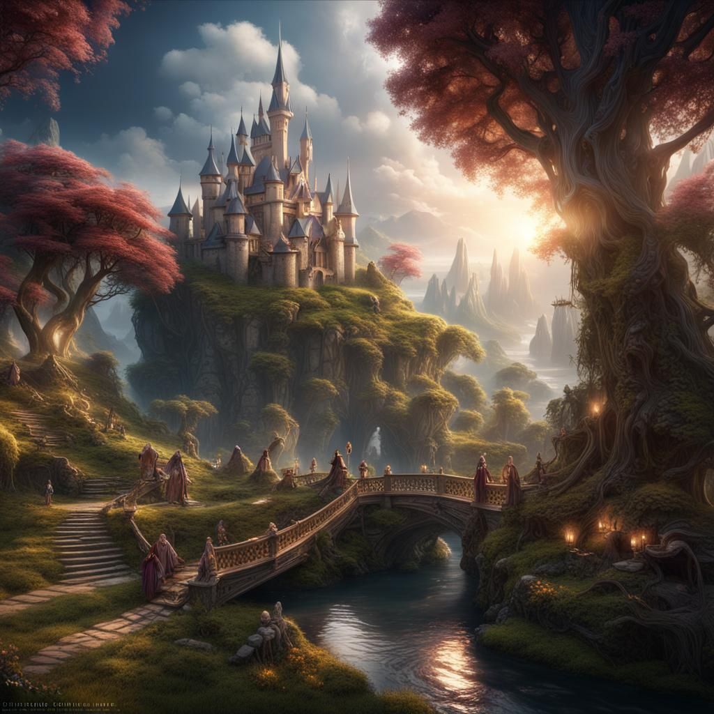 Fairytale world 2 AI Generated Artwork NightCafe Creator