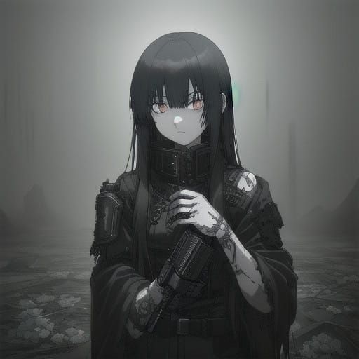 Surreal Slayer in Fog-Shrouded Apocalypse