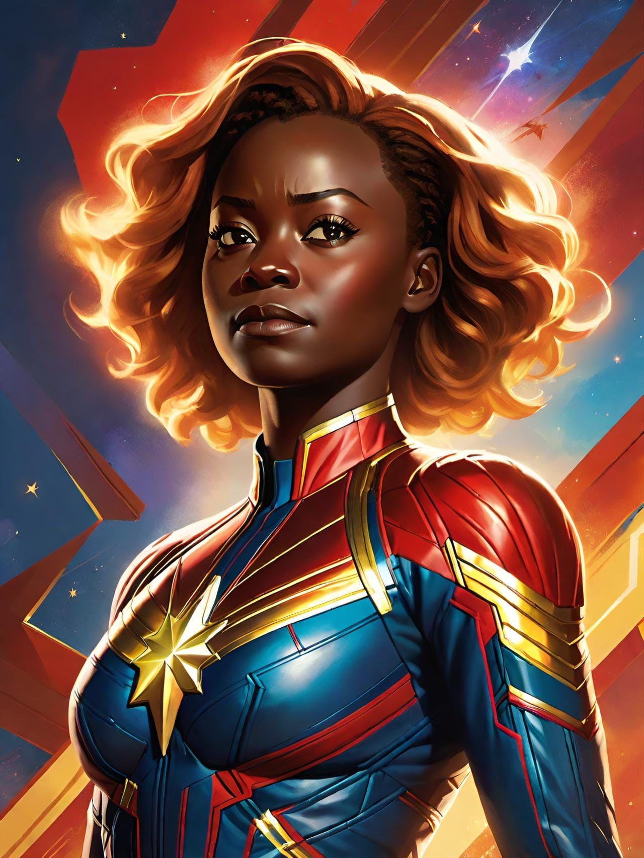 Lupita Nyong'o stars as Carol Danvers, Captain Marvel