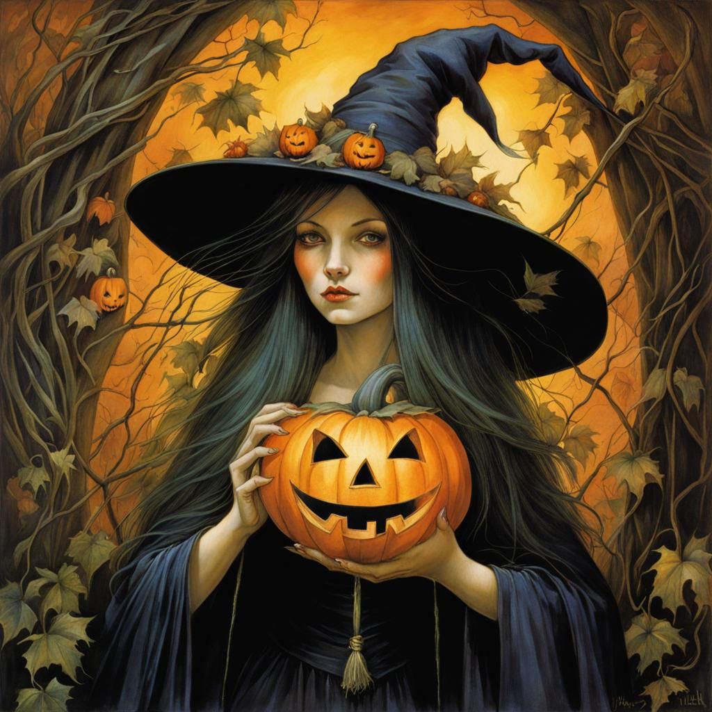 999 Witches for Halloween (456) - AI Generated Artwork - NightCafe Creator