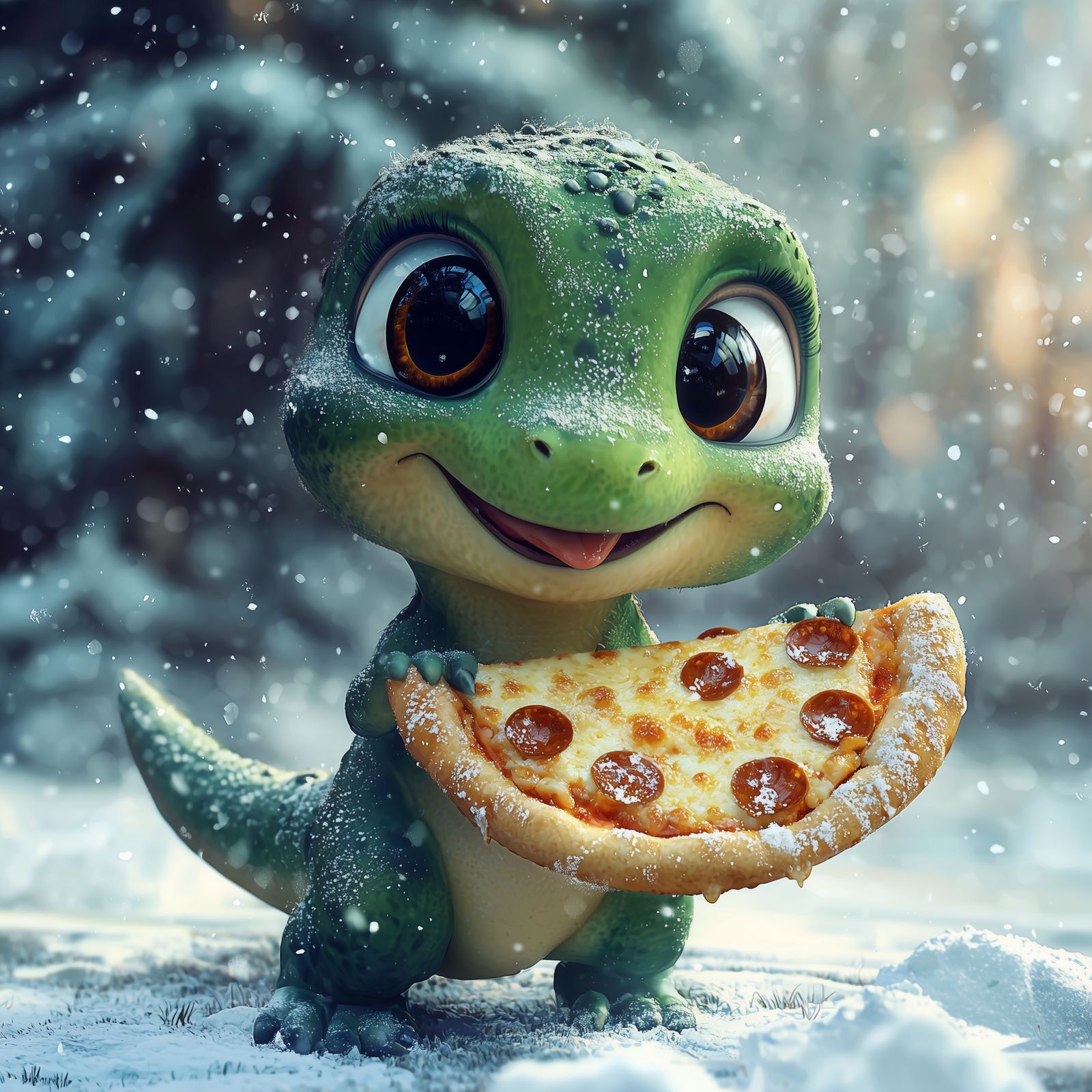 Prehistoric Pizza Time