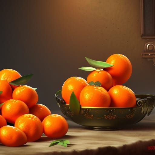 Tangerines AI Generated Artwork NightCafe Creator
