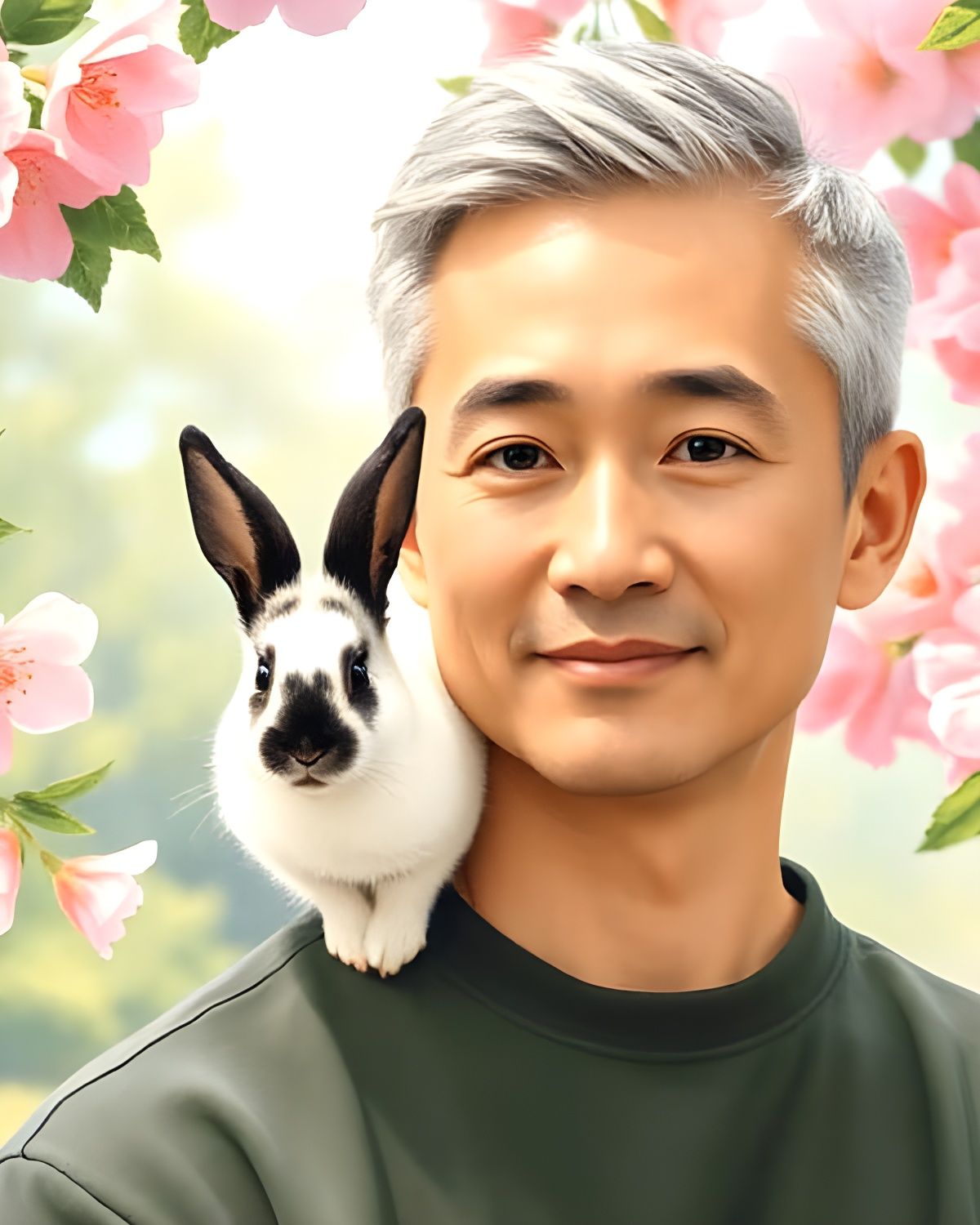 Snoopy the Bunny with her Friend  by @Gary Murakami