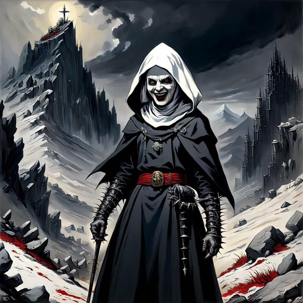 Laughing Nun - AI Generated Artwork - NightCafe Creator