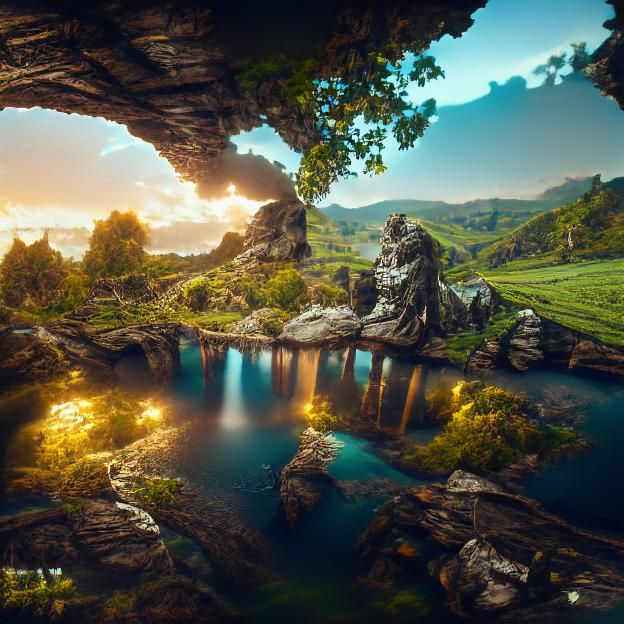 Mysterious beautiful fairy elven forest beautifully lit Ferdinand Knab (30)  [8K 3D 8k resolution deviantart DSLR Flickr matte painting trending on  Artstation Unreal Engine VRay] - AI Generated Artwork - NightCafe Creator