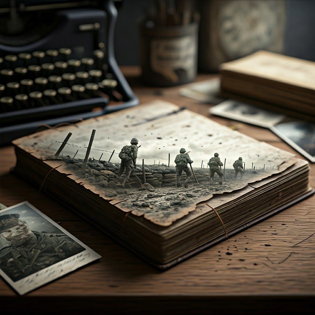 A WW1 war journalist's diary  by @Milly