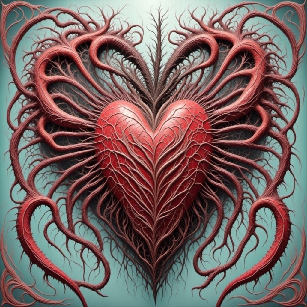 <lora:SPIDERS HEART:1.0> 