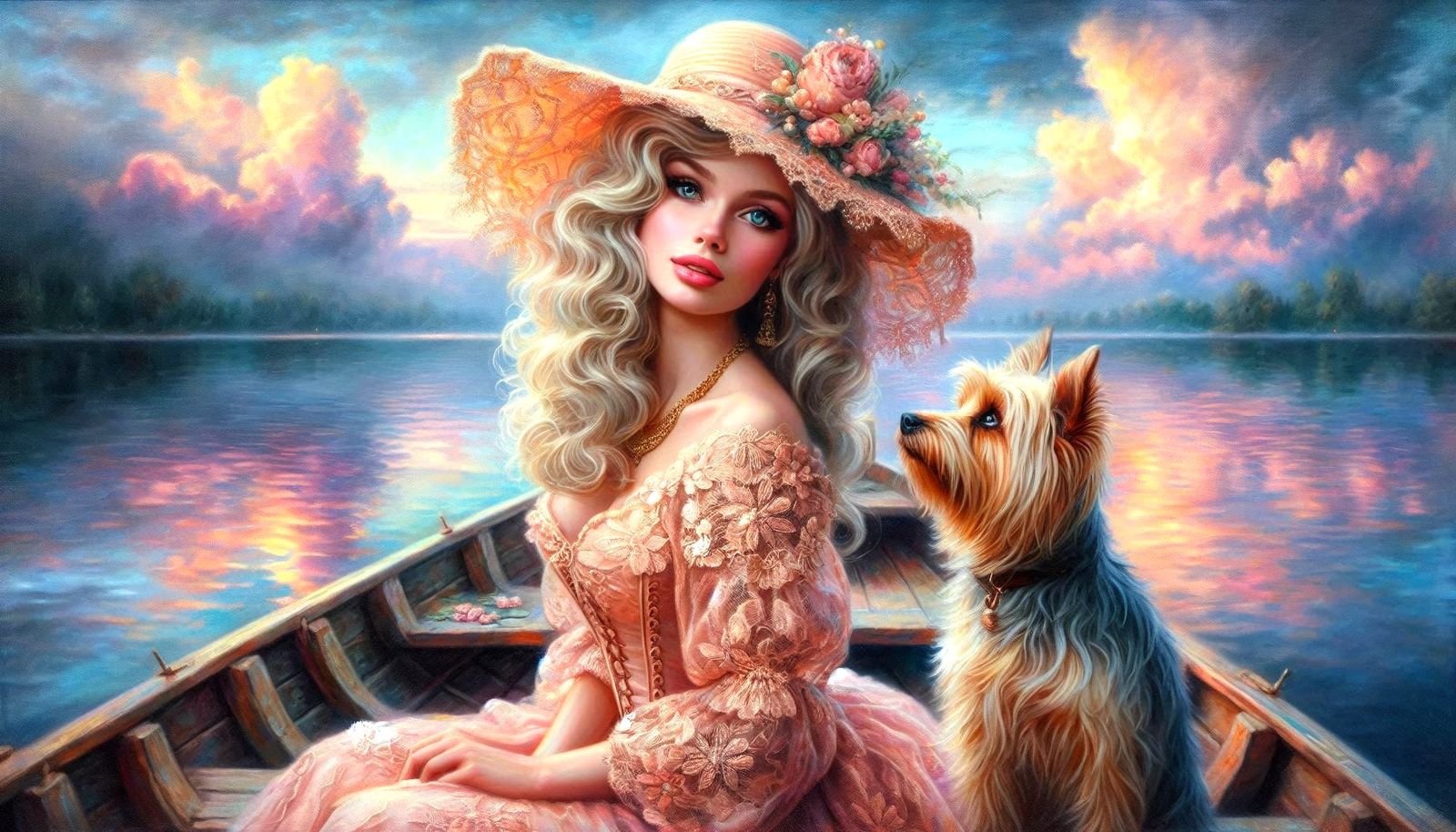 A Beauty And Her Dog