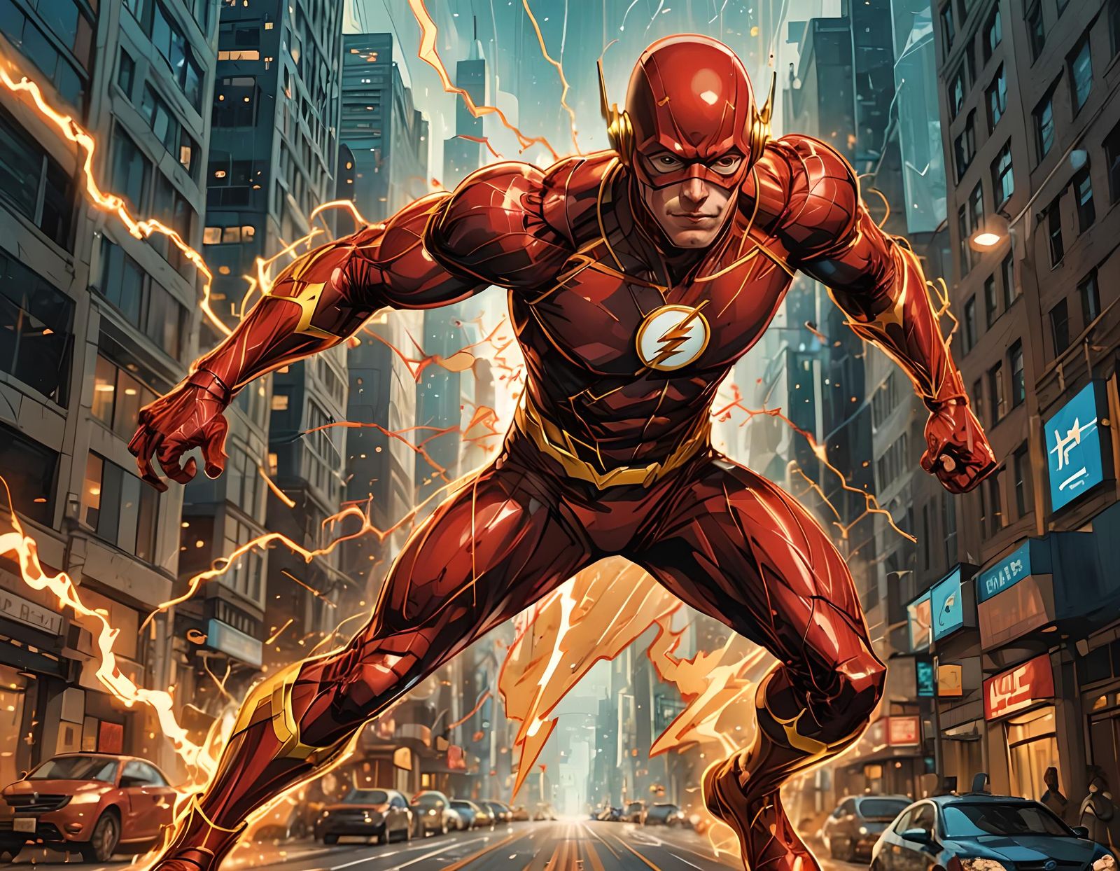 The Flash from DC comics, the fastest man alive