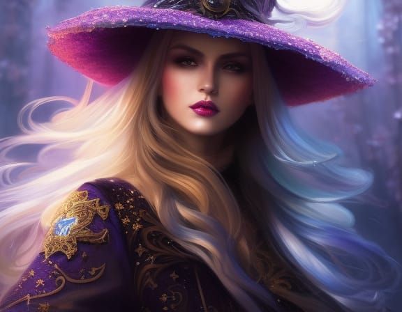 The Purple Witch - AI Generated Artwork - NightCafe Creator