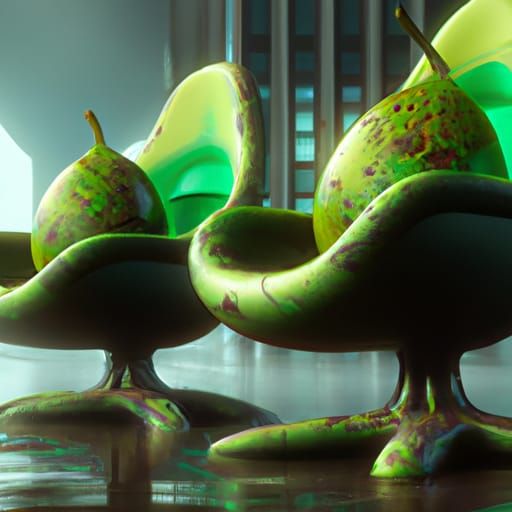Avocado chairs