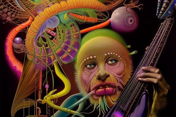 Mississippi Delta Blues Juke Joint 
psychedelic blacklight fluorescent glowing iridescent radiant magical ...  by @Jeffrey Adams