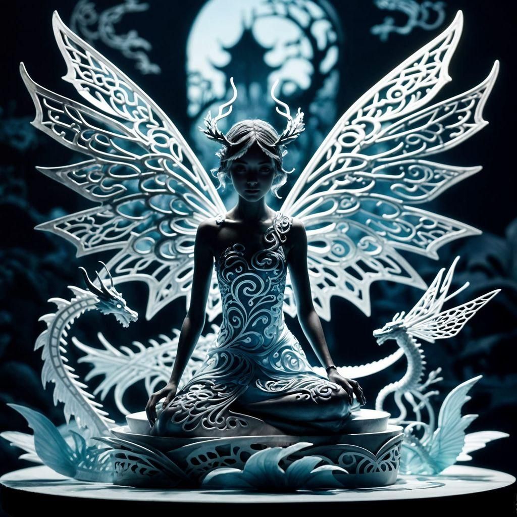 kirigami style; an fairy