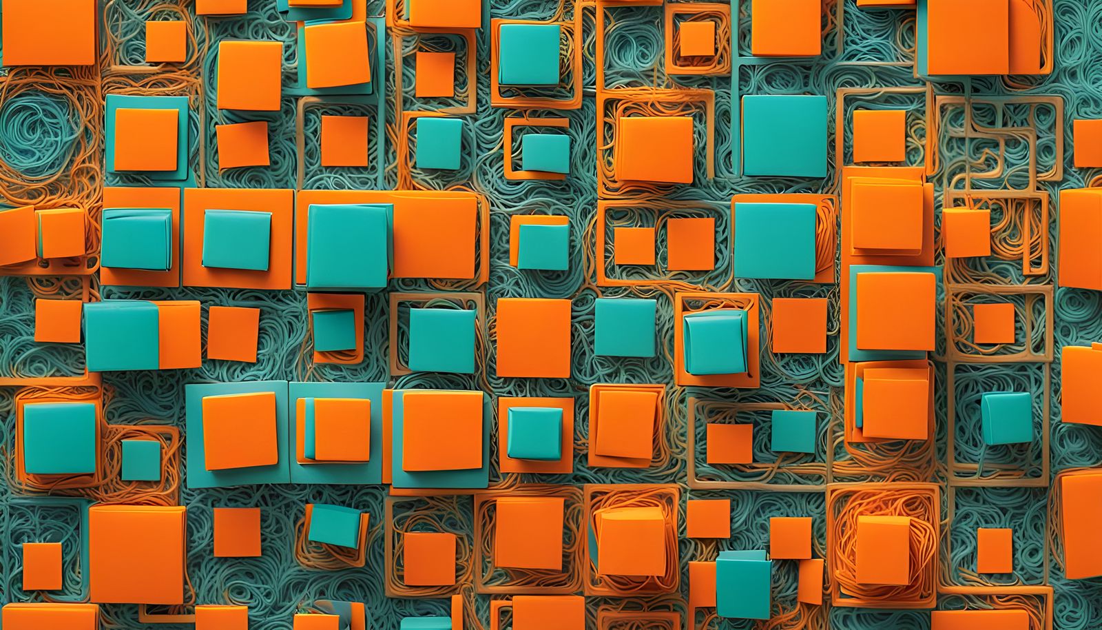 Polyvinyl Playgrounds Modular Mosaic AI Generated Artwork