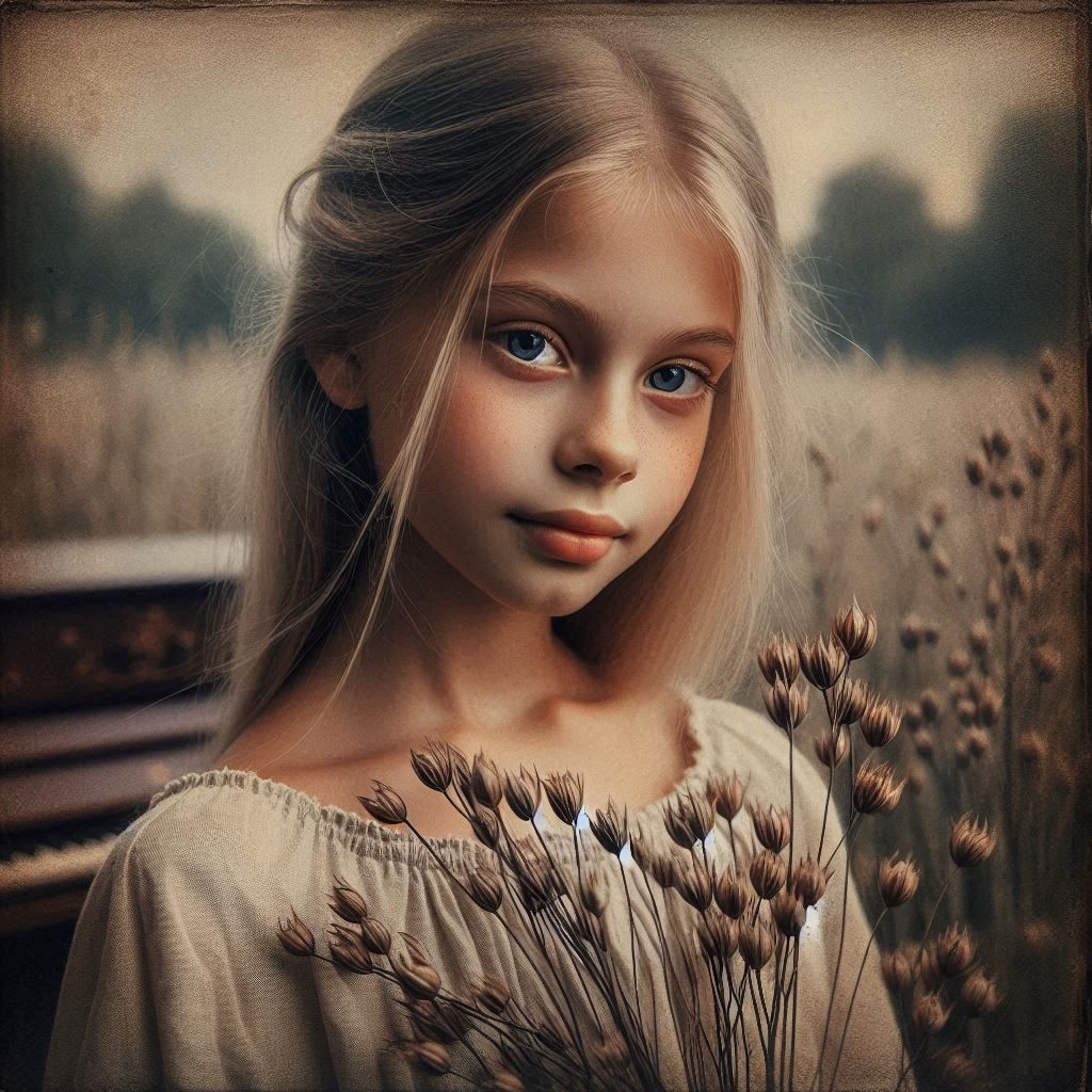 Variation around Debussy's prelude "The young girl with flaxen hair" - 8