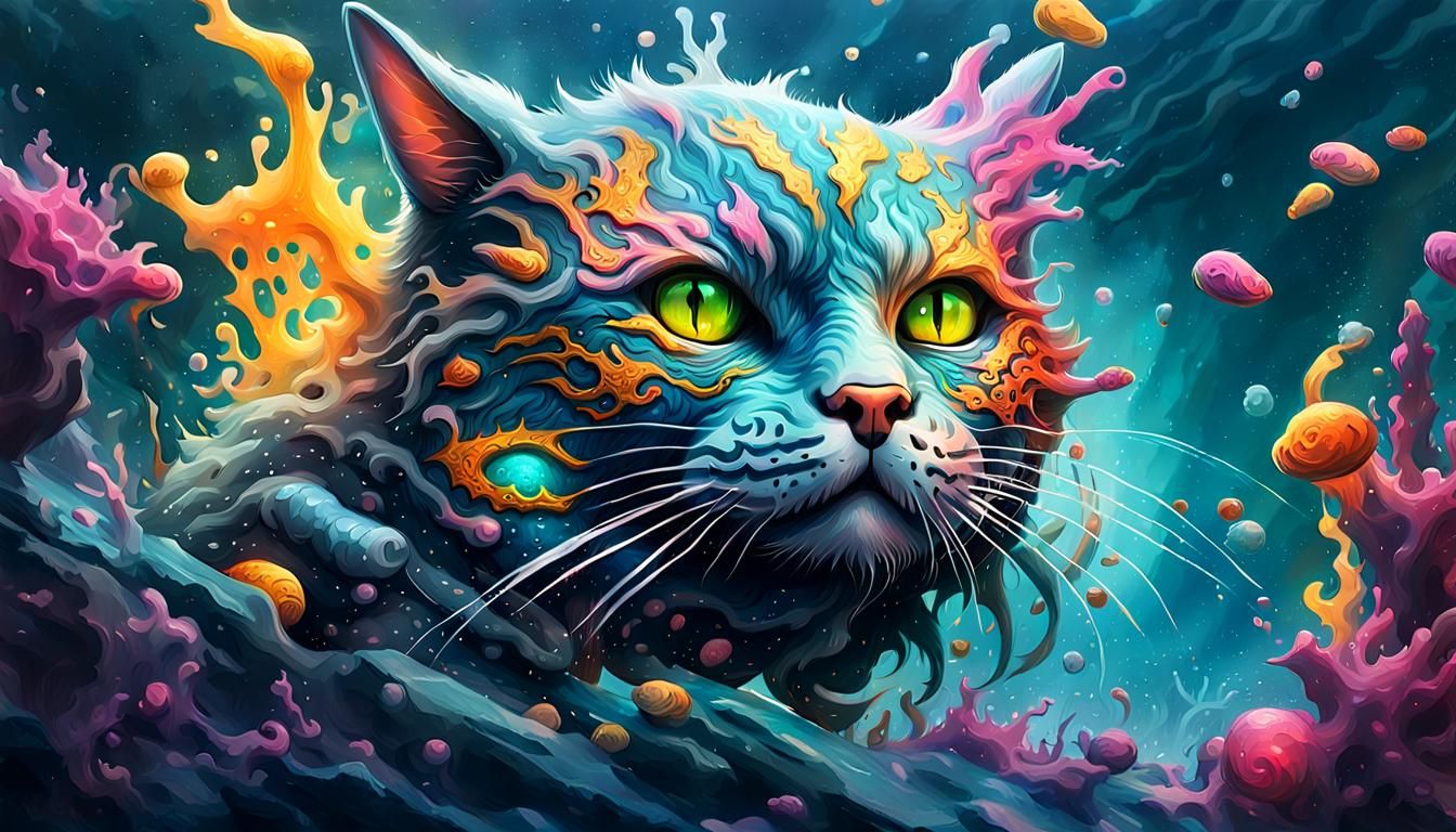 Vibrant Cat