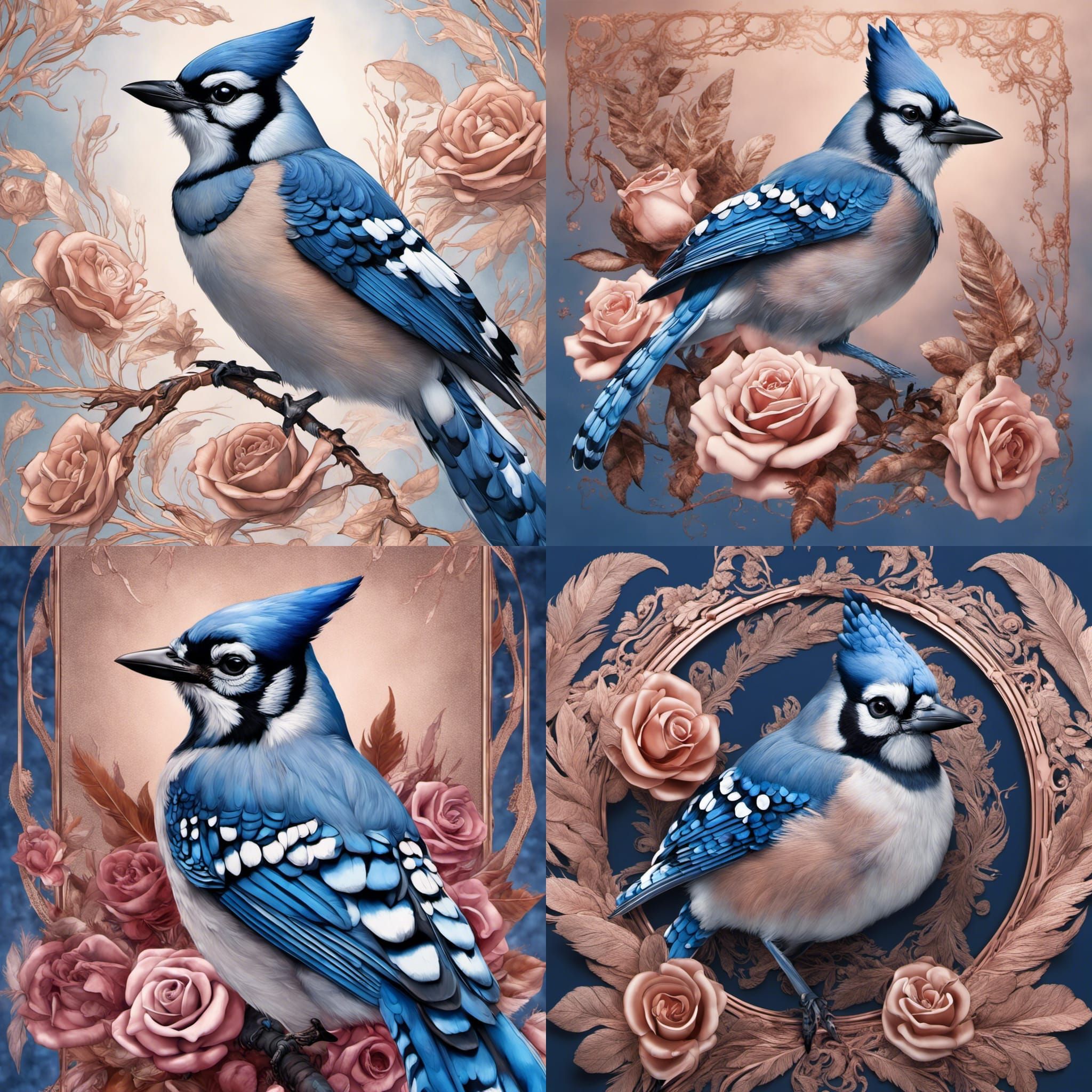 Cute Blue Jay! - AI Generated Artwork - NightCafe Creator