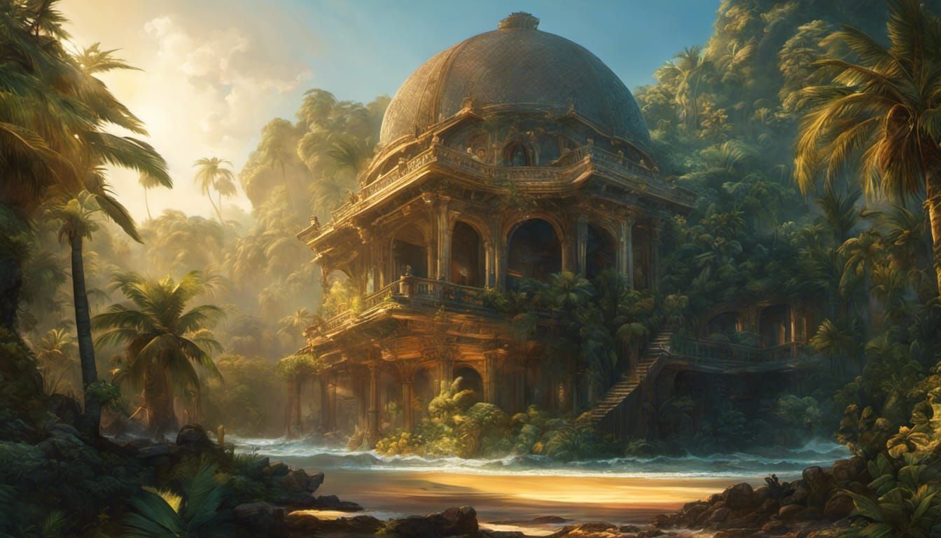 Land of the Lost : Kong Temple - AI Generated Artwork - NightCafe Creator