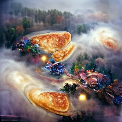 Flying pancake galaxy war fight