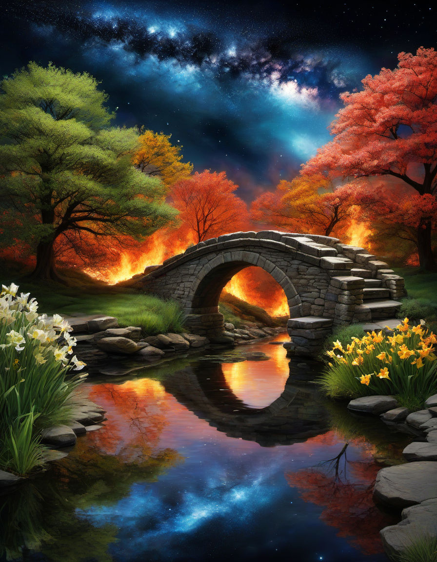 Old Arched Stone Bridge