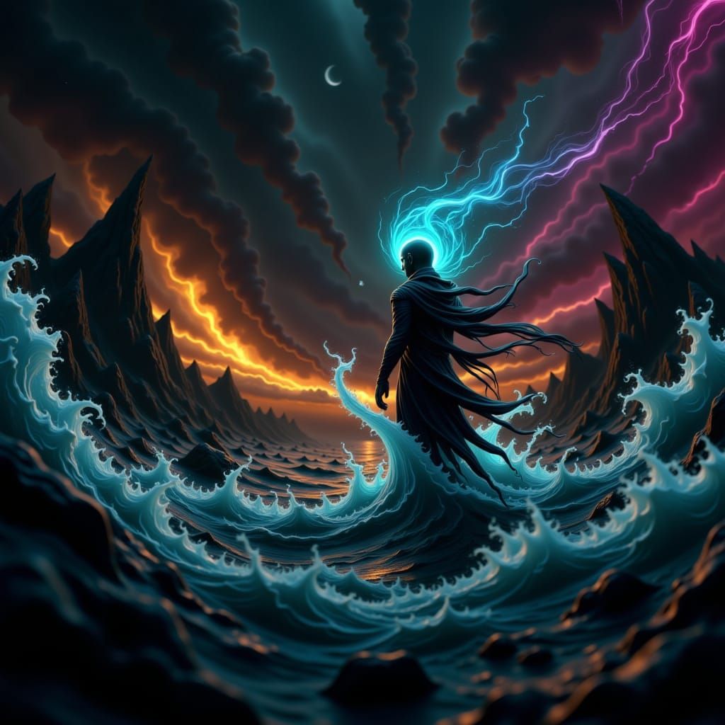 Sailing, a masterpiece, 8k resolution, dark fantasy concept art, by Greg Rutkowski, dynamic lighting, hyperdetailed, intricately detailed, S...