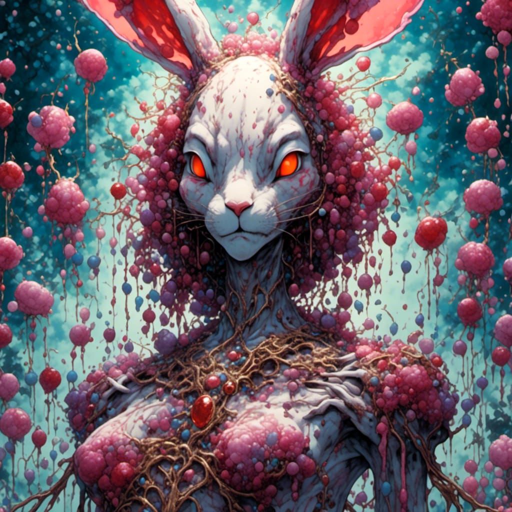 𝑫𝒐𝒐𝒎 𝑹𝒂𝒃𝒃𝒊𝒕 🐰👻 - AI Generated Artwork - NightCafe Creator