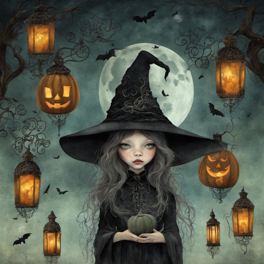 999 Witches for Halloween (137) - AI Generated Artwork - NightCafe Creator