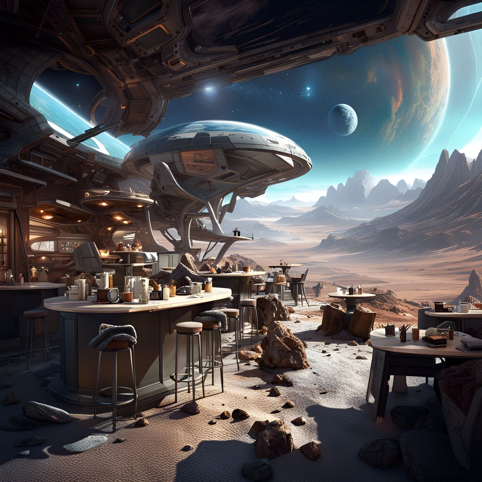 Coffee Shop in Space 2