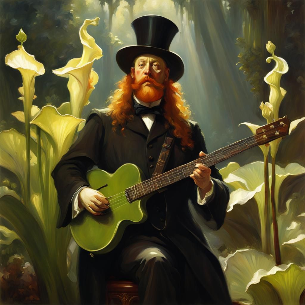 Playing a Guitar