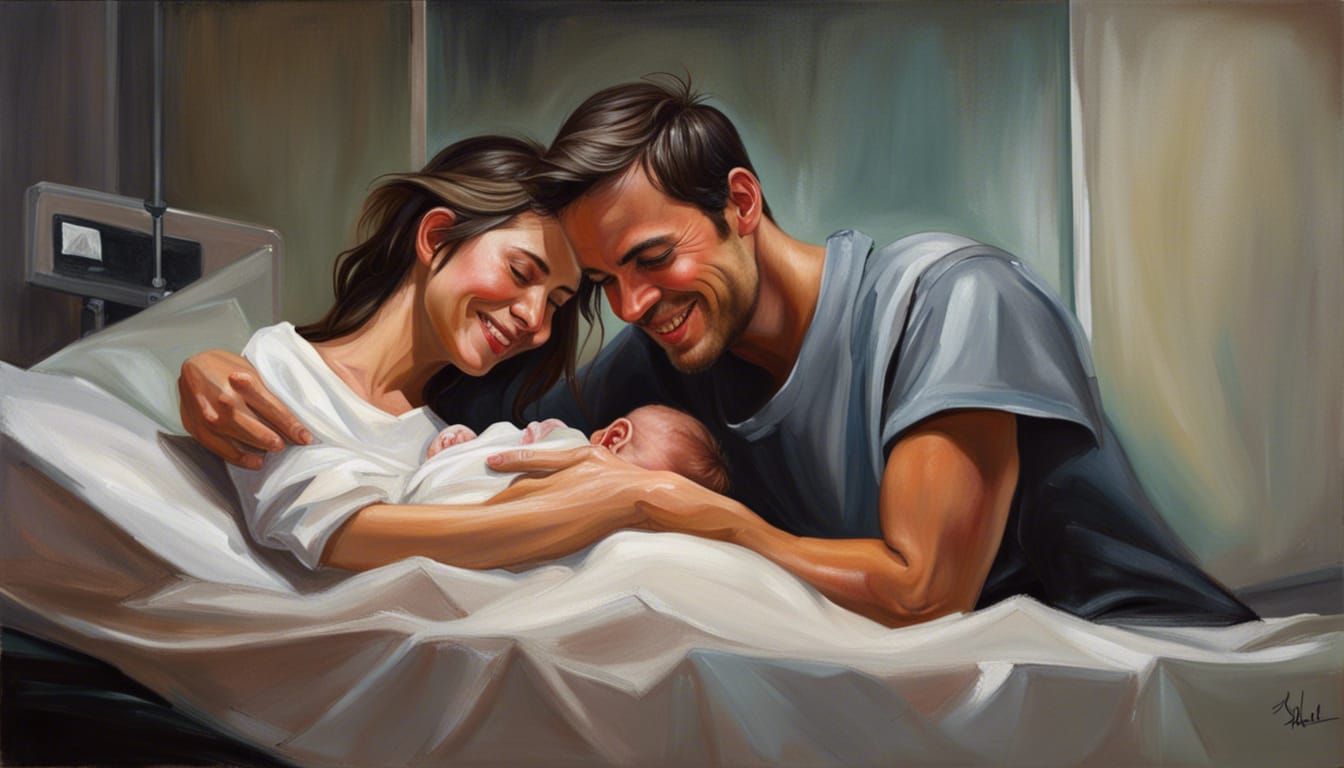 Happy Family with the new born baby.!!  by @Barrykiel