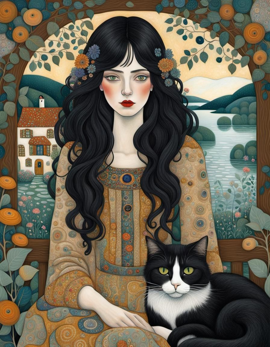 Manny and her tabby