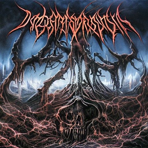 Dismortus Decomposition Album Cover Art: Matte Painting