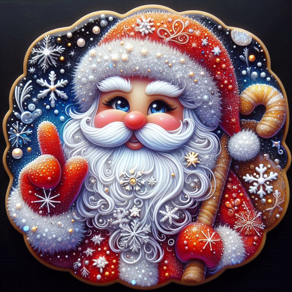 Christmas Cookie Santa
