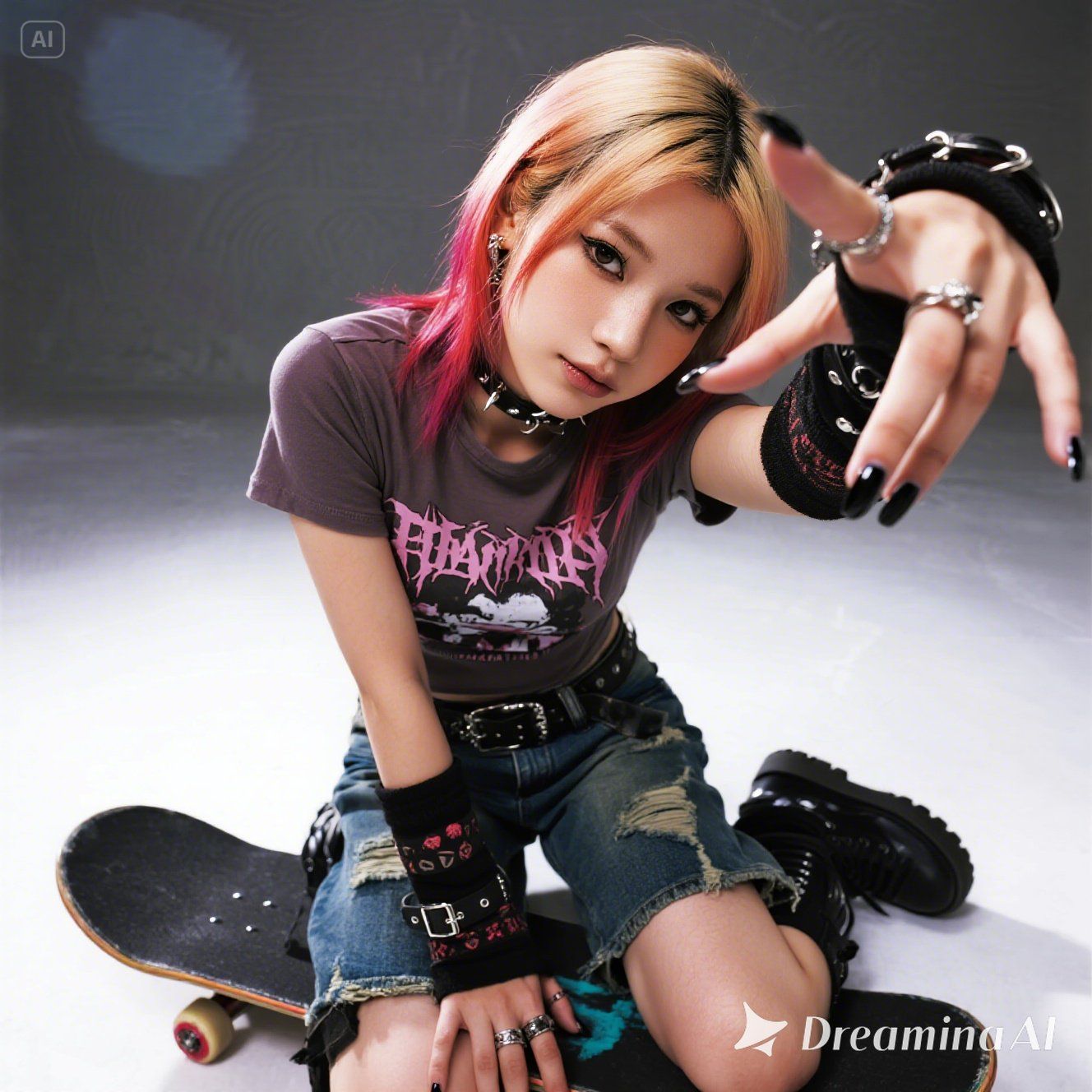 punk skater girl - blending aesthetics