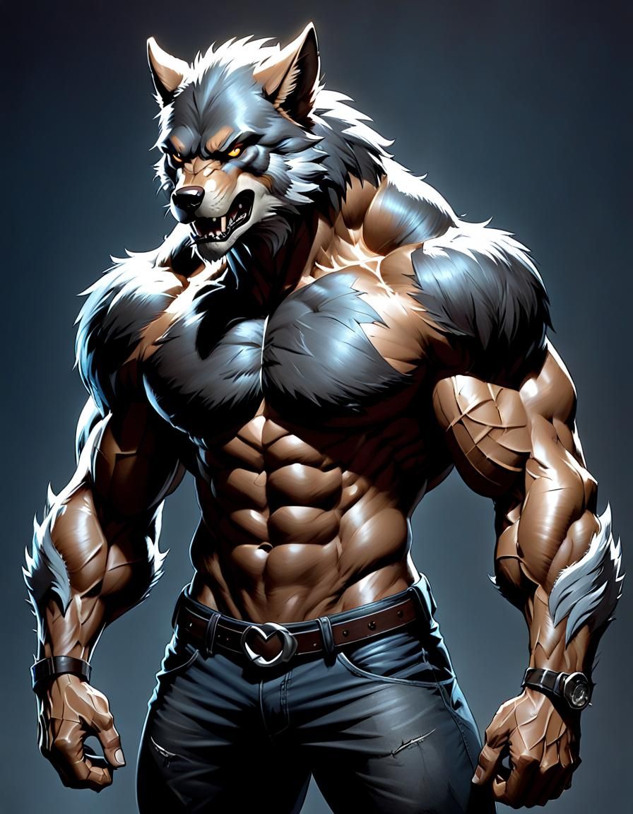 Dark Comics -Werewolf - AI Generated Artwork - NightCafe Creator