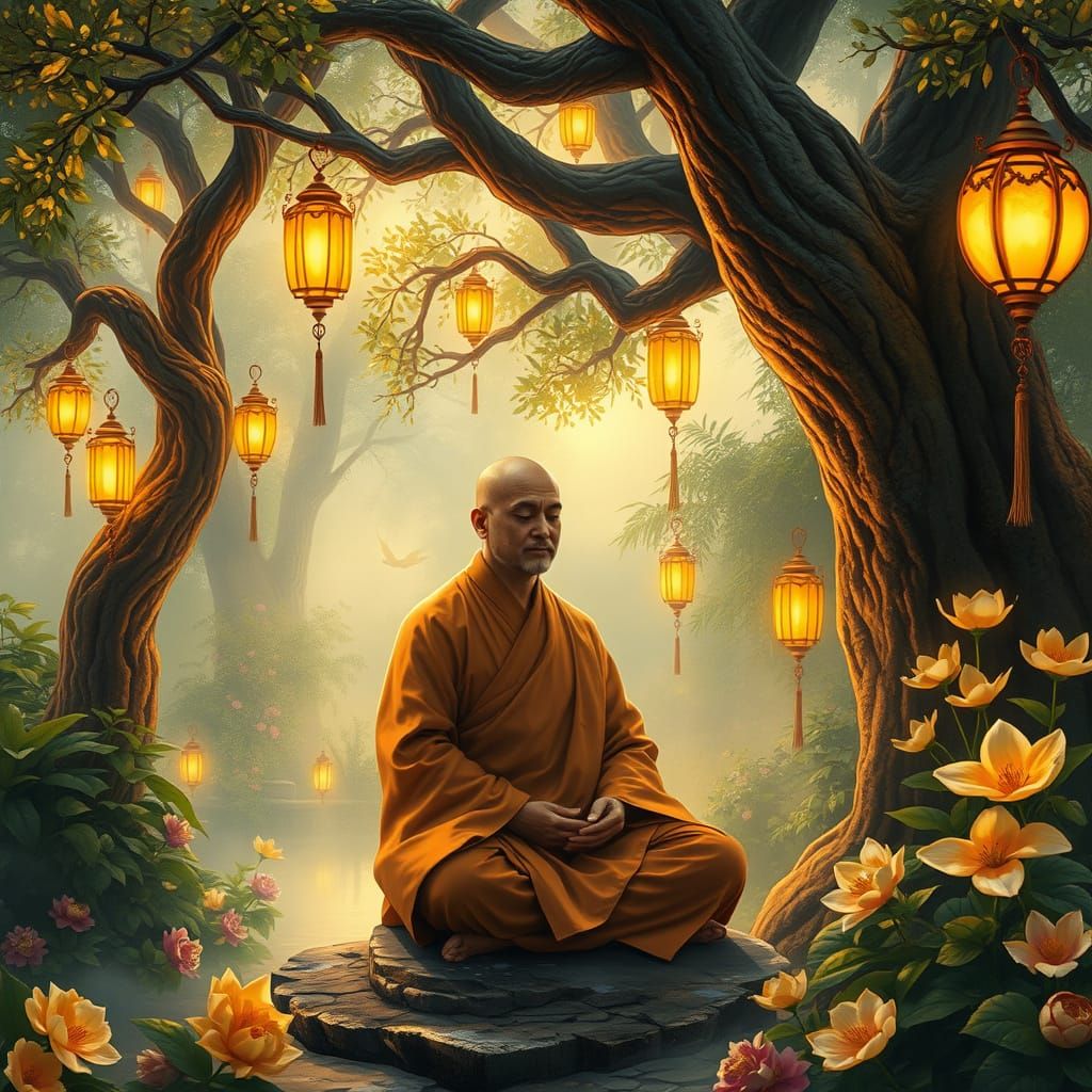 Serenity in the Whimsical Garden