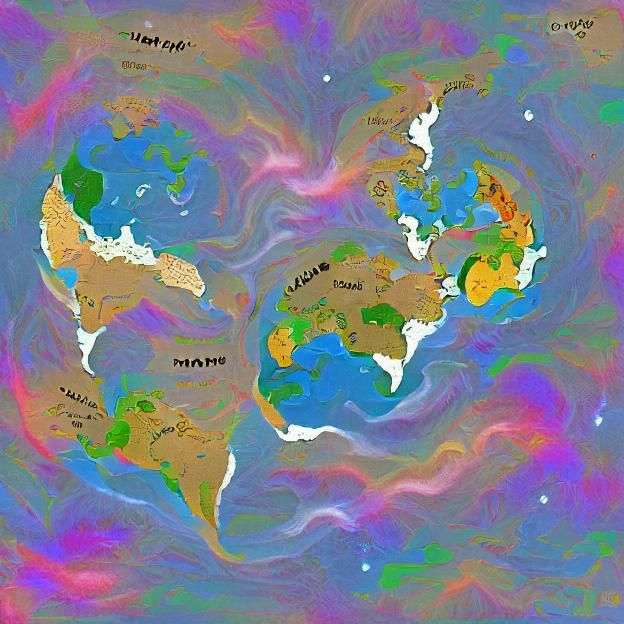Map of a different earth
