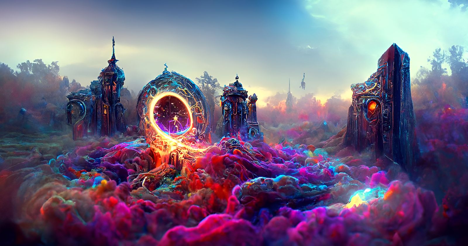 infinite magical dimensional portal AI Generated Artwork NightCafe