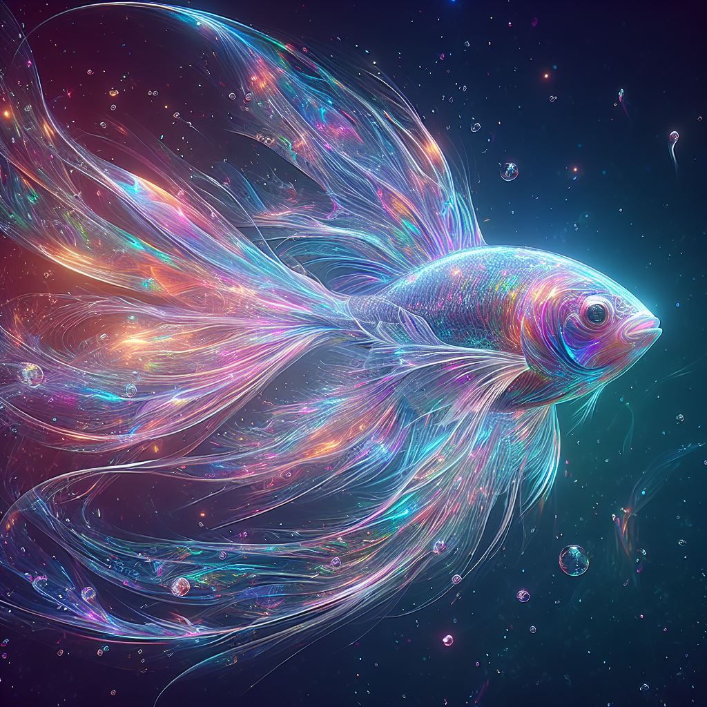 Transparent Holographic Fish