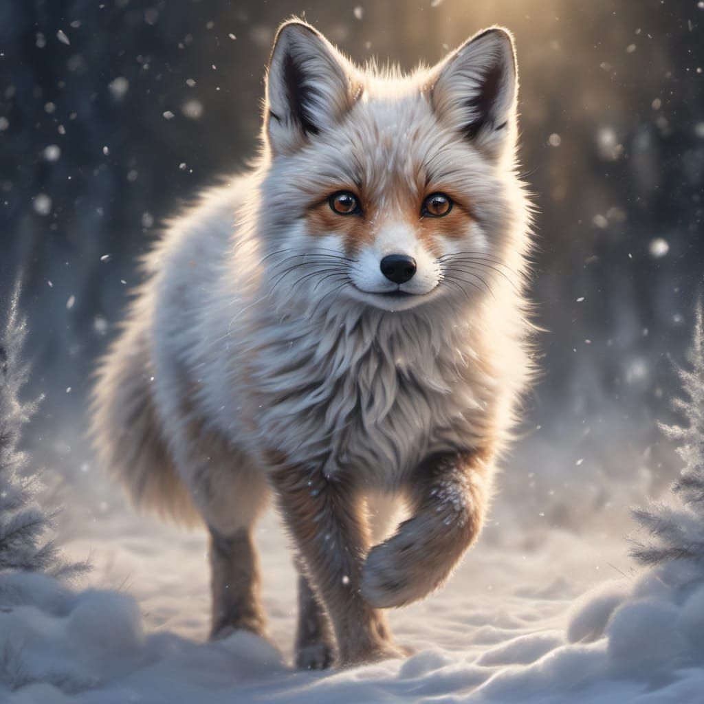 Arctic fox cub 🫠😍