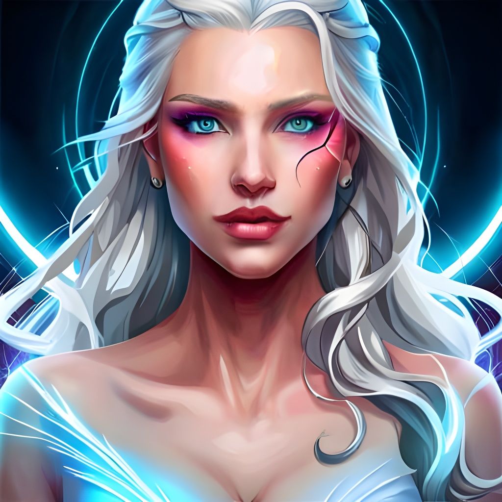 Beautiful Albino Girl II - AI Generated Artwork - NightCafe Creator