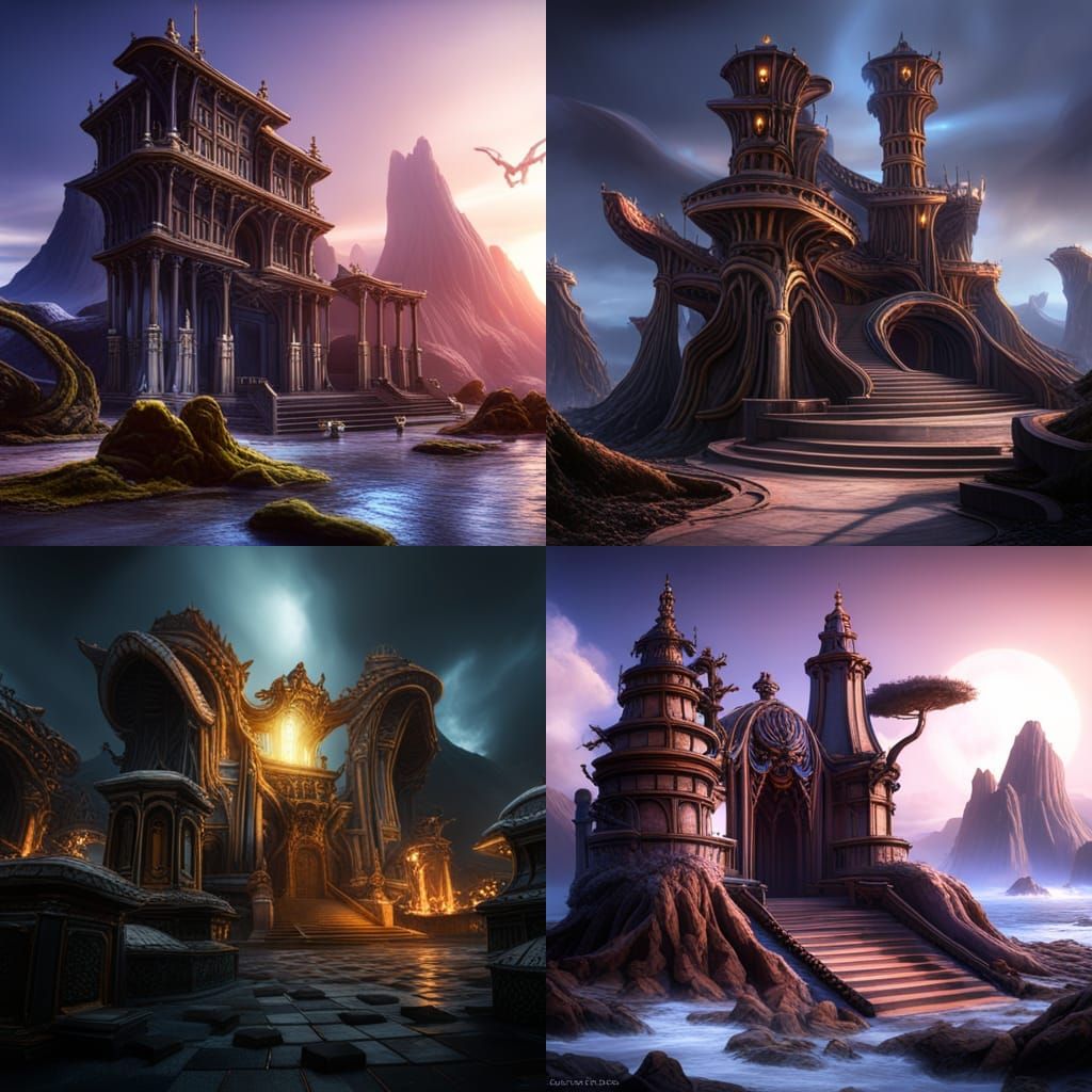 Temple to a dark tentacle god