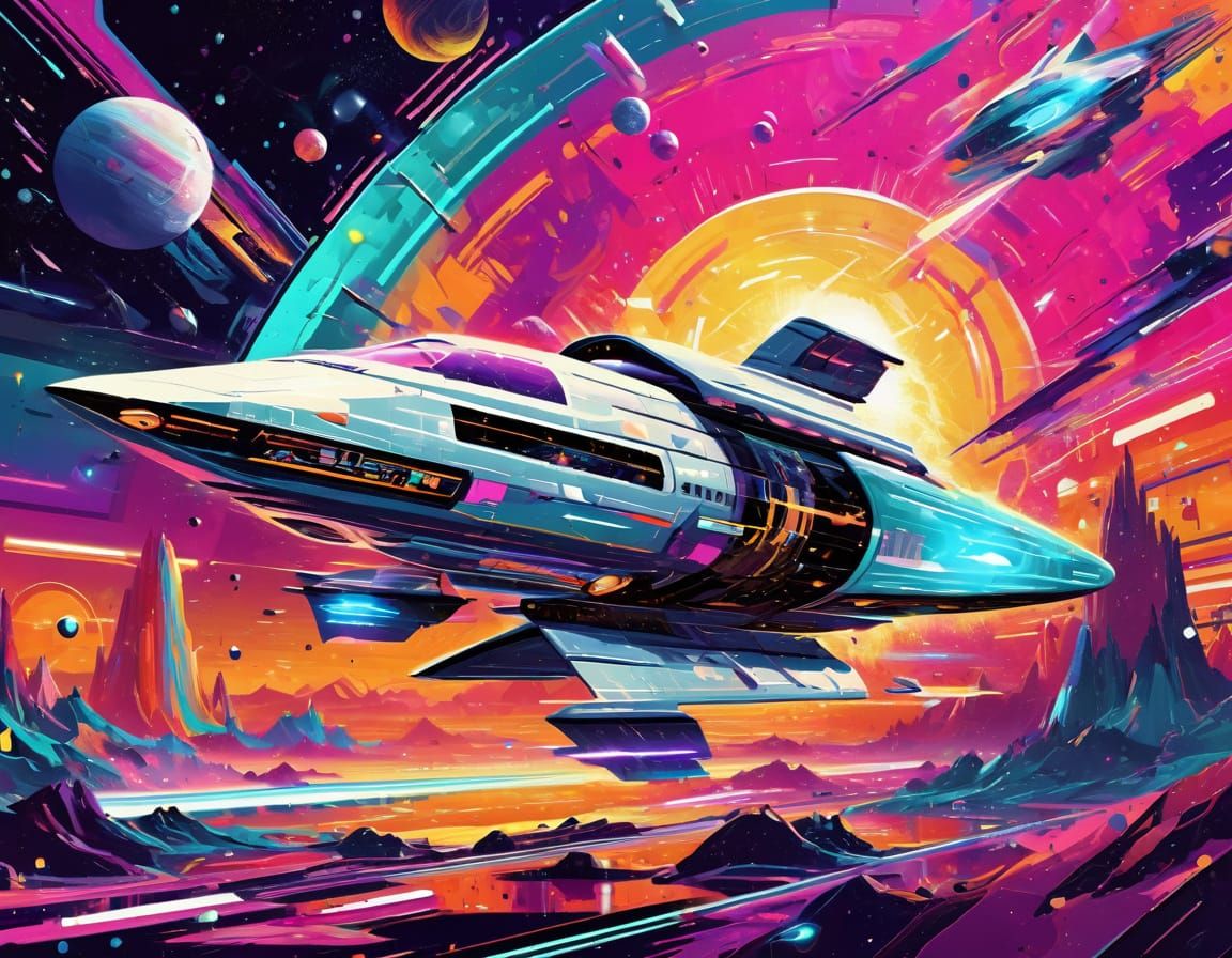 Cosmic Speed Flight  by @Miguelito101