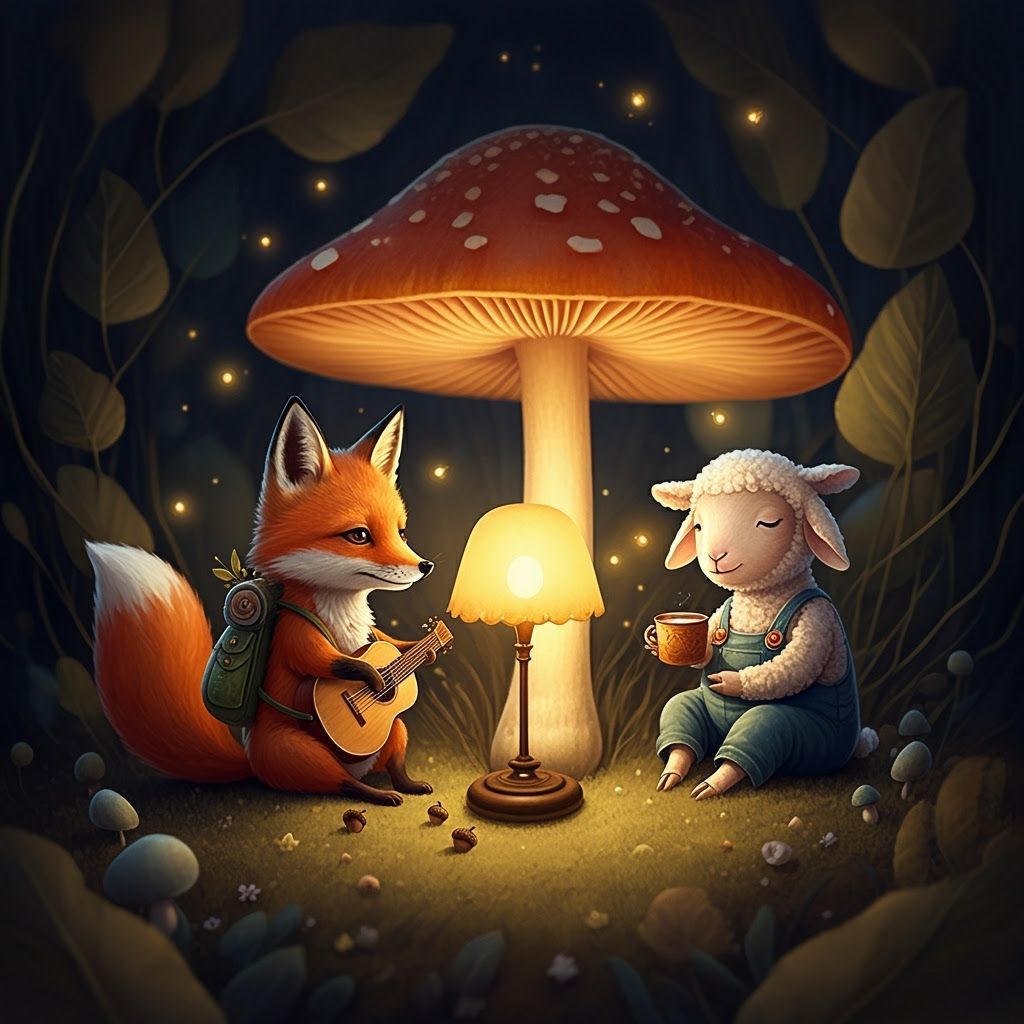 Whimsical Woodland Gathering with Fireflies