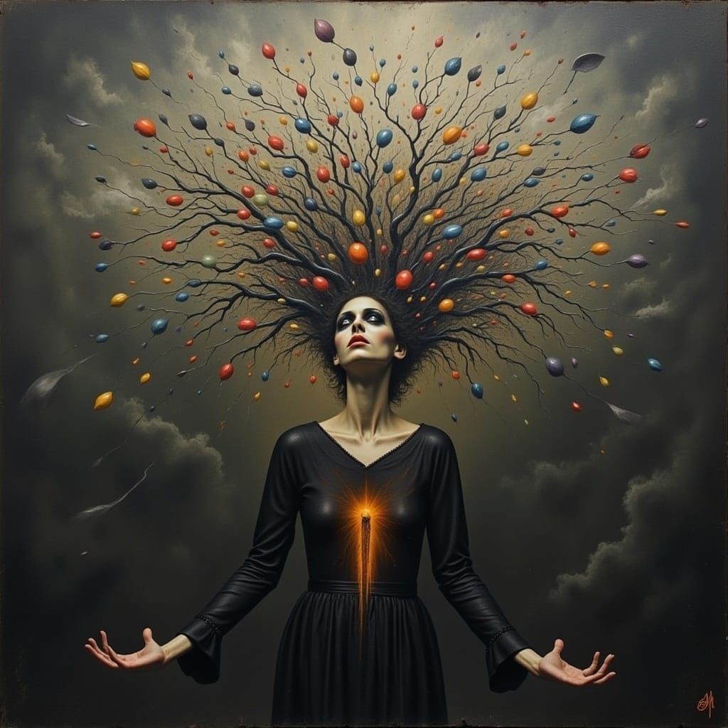  <lora:Dystopian Flux:1.0>"The Emptiness of Silence"/(symbolic/symbolism)