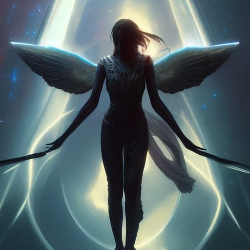 Galactic Angel in Space: A Hyperdetailed Masterpiece